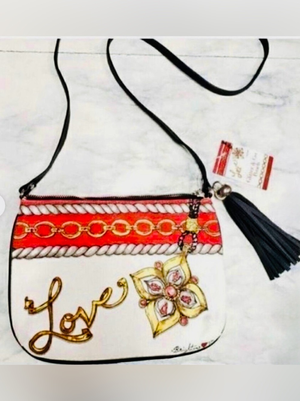 Brighton " Glitter & Go" Limited Edition 2017 Canvas Crossbody Style Purse - NWT